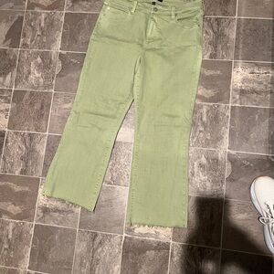 Liverpool Jeans Company Light Green Flare Jeans